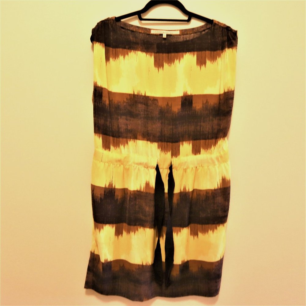 Yellow and brown Dress